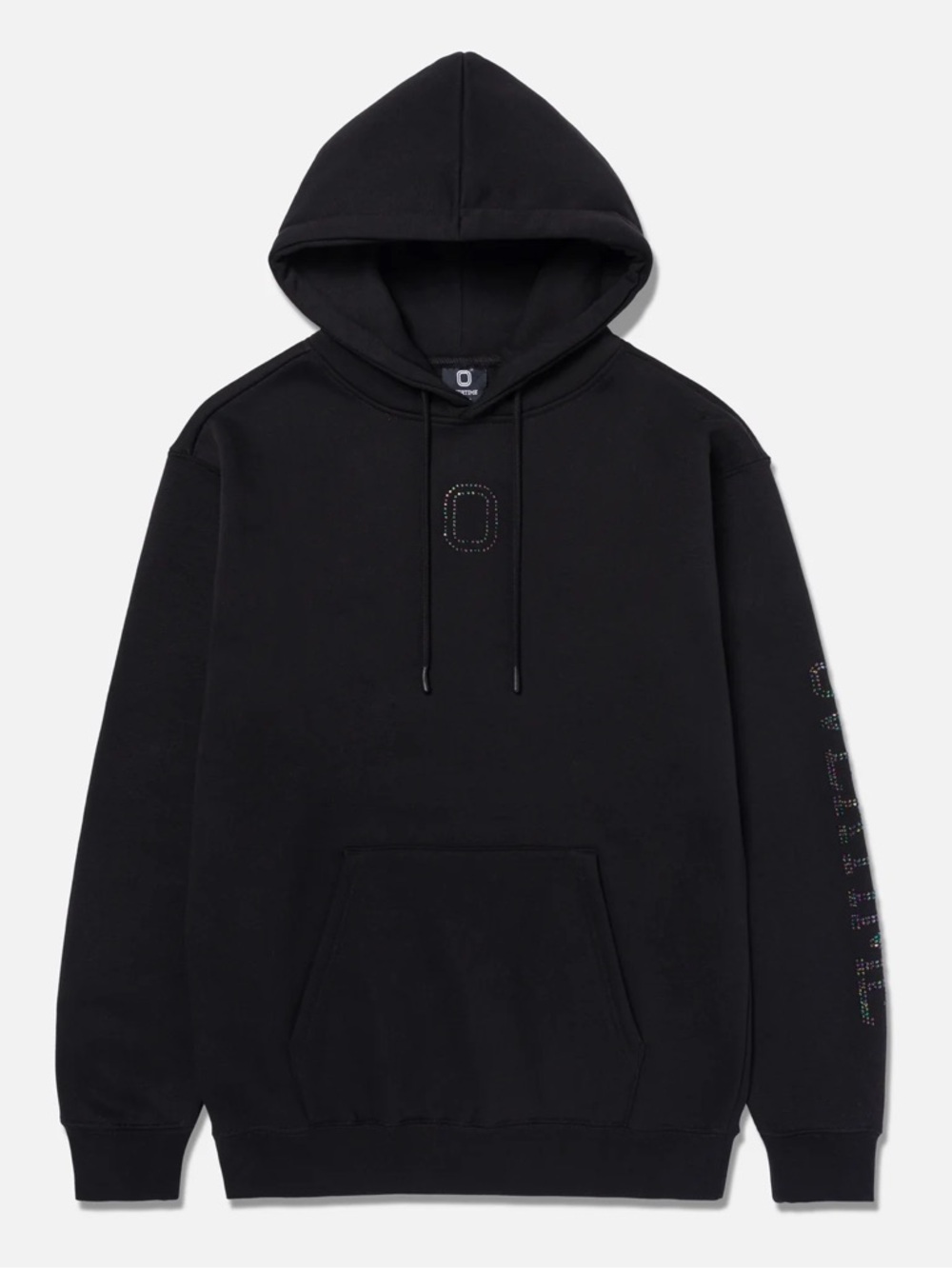 Overtime Black Hoodie Sweatshirt with Rhinestone Detail - mens/ adult small nwt
